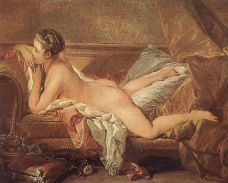 Francois Boucher Reclining Girl